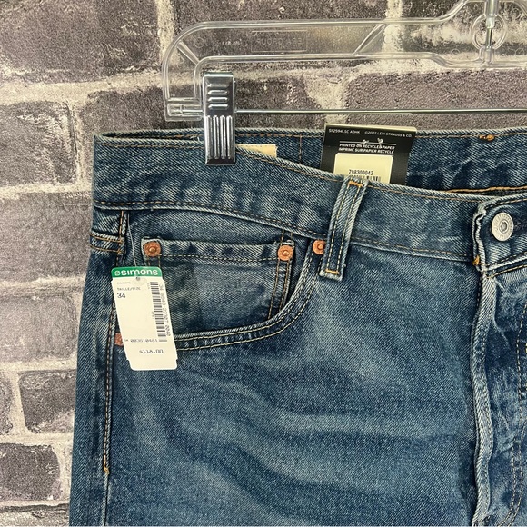 Levi's Premium 501 '93 STRAIGHT FIT MEN'S JEANS - Size 34 - Picture 8 of 14